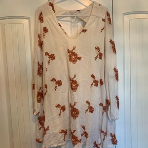 Free People Embroidered Austin Mini Dress